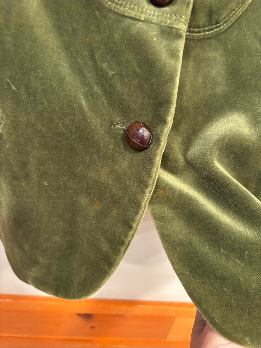 J. Crew Bella Green Velvet Blazer Jacket Vintage Women's 8 - Picture 6 of 14